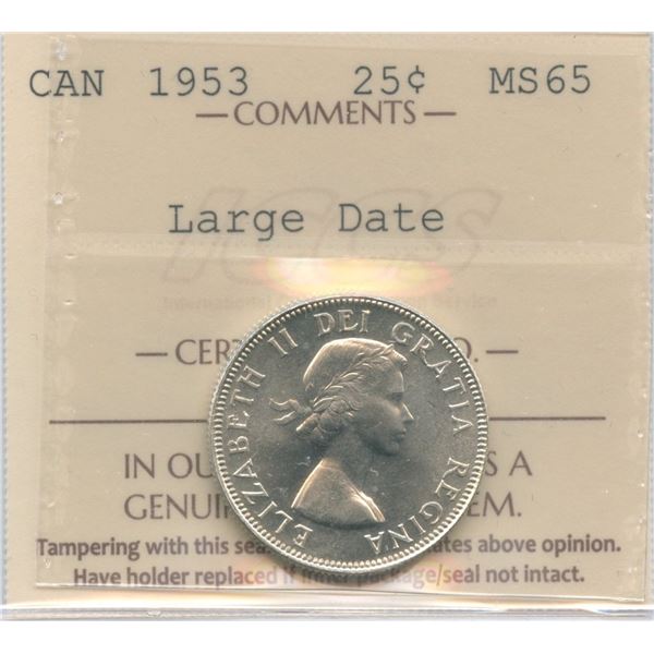 1953 Twenty-Five Cents