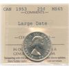 Image 1 : 1953 Twenty-Five Cents