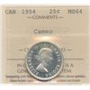 Image 1 : 1954 Twenty-Five Cents