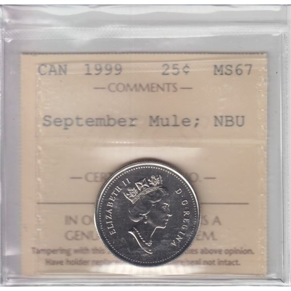 1999 Twenty-Five Cents - September Mule