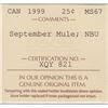 Image 3 : 1999 Twenty-Five Cents - September Mule
