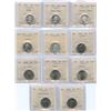 Image 1 : Lot of 11 ICCS Graded Twenty-Five Cents