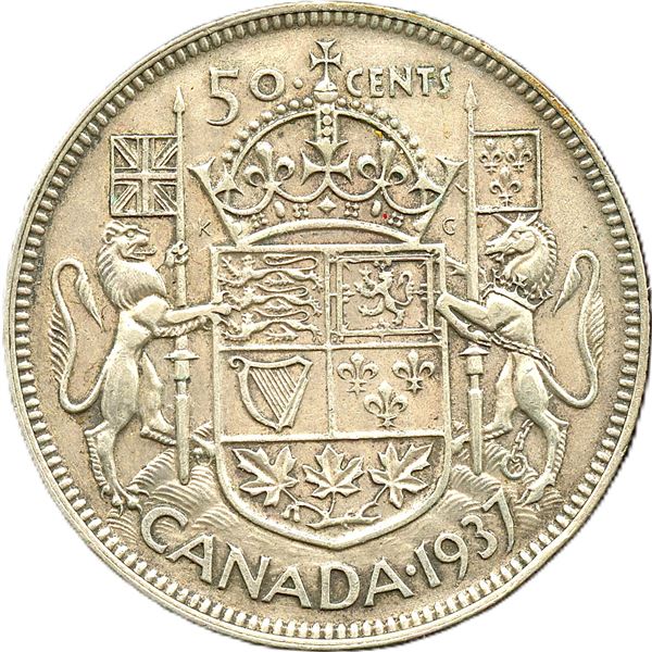 1937, 1938 & 1939 Fifty Cents