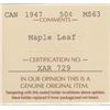 Image 3 : 1947 Fifty Cents - Maple Leaf