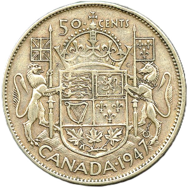 1947 Fifty Cents - 3 Different Varieties