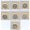 Image 1 : Lot of 7 ICCS Graded Fifty Cents