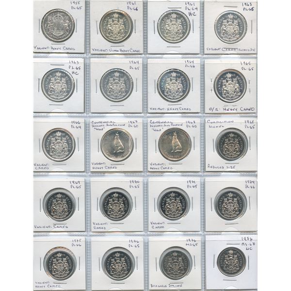 Fifty Cents & Nickel Dollar Collection in Binder