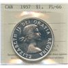 Image 1 : 1957 Silver Dollar - Proof Like