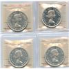 Image 1 : Lot of 4 ICCS Graded 1957 to 1962 Proof Like Silver Dollars