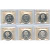 Image 1 : Lot of 6 ICCS Graded 1963 to 1967 Proof Like Silver Dollars
