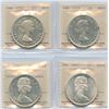 Image 1 : Lot of 4 ICCS Graded 1953 to 1967 Silver Dollars