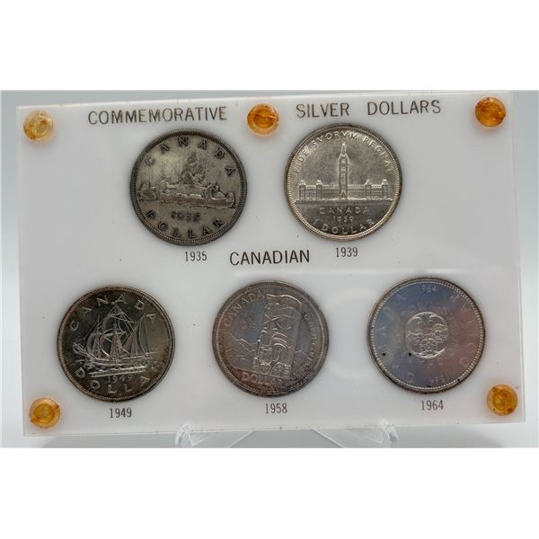 Canada - Commemorative Silver Dollars Set.