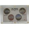 Image 1 : Canada - 1965 Canadian Silver Dollars - 4 Types