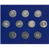 Image 2 : Canadian Silver & Nickel Dollar Display of 10 coins in Case