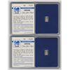 Image 2 : LTD Edition Kodak EXPO 86 FINE SILVER INGOT 1g - Lot of 2