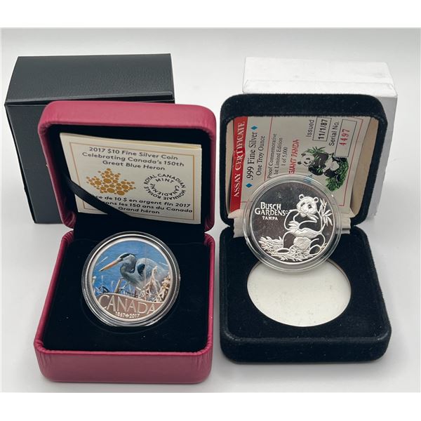 Canada & China Fine Silver Combo