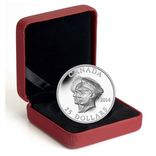 2014 $25 Canada - 75th Ann. First Royal Visit Ultra High Relief. (No Tax)