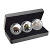 Image 1 : 2016 $10 Canada Day of the Dinosaurs Fine Silver 3-Coin Set (No Tax)