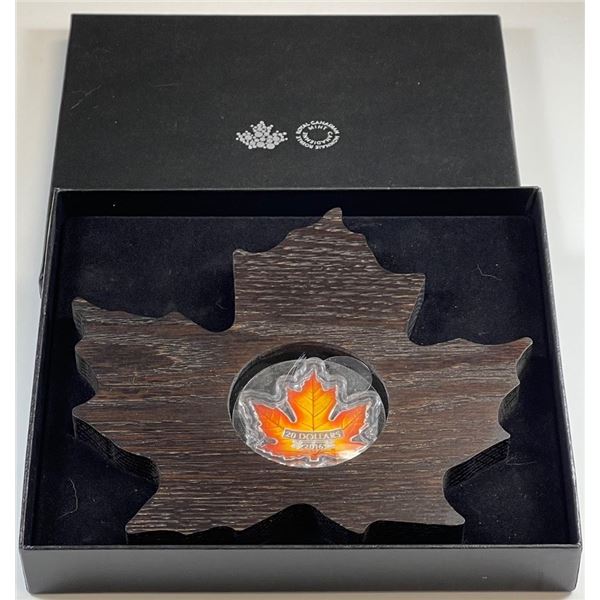 2016 $20 Canada Colourful Maple Leaf - Fine Silver (No Tax)
