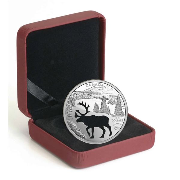 2017 $30 Canada Endangered Animal Cutout Woodland Caribou (No Tax)