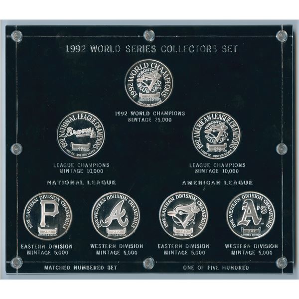 1992 World Series Silver Round Collectors Set