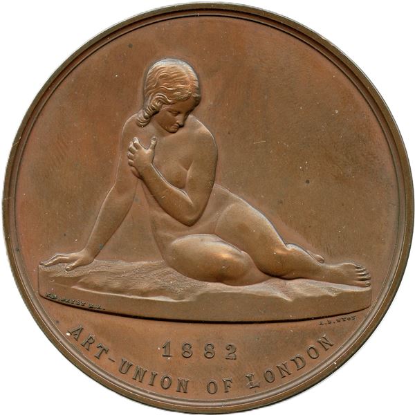 British. Art-Union Of London 1882 Bronze Medal.