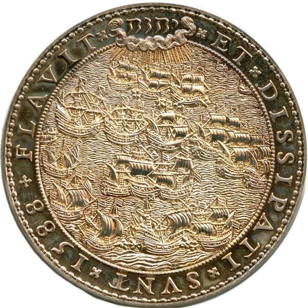 Spanish Armada 400th Anniversary Silver Medal.