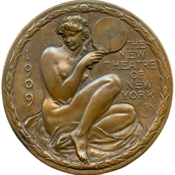USA. 1909 New Theatre of New York Medal.