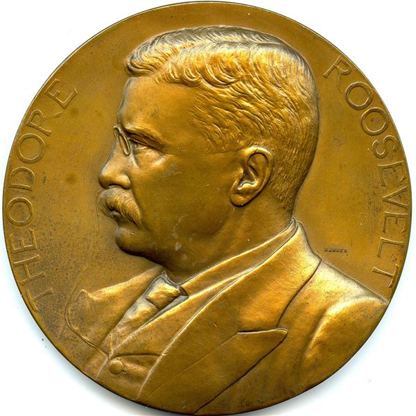 USA. 1905 Roosevelt Second-Term Inaugural Bronze Medal.