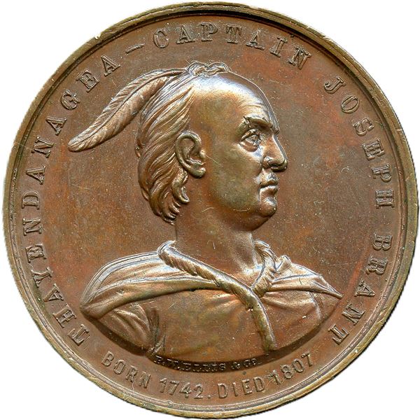 Lot of Two LeRoux 1130 Medals. Brant Memorial Unveiled Brantford. 1886.