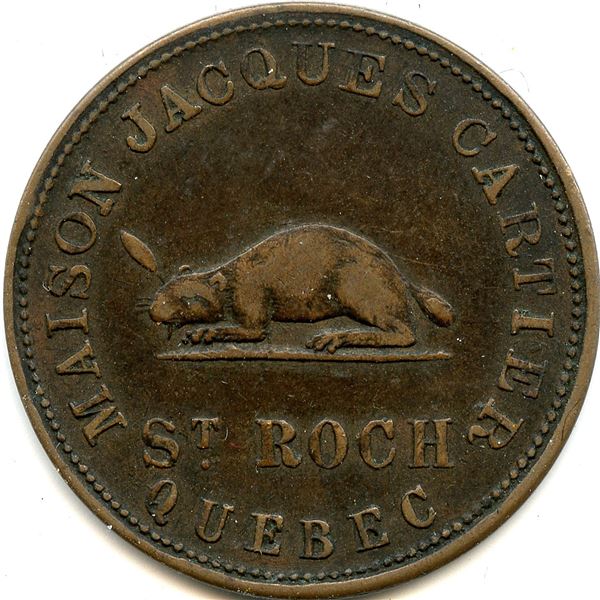 Lot of Ten Quebec & Nova Scotia Tokens.