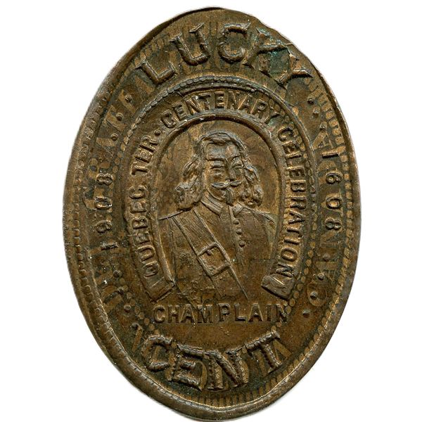 Lot of Two Elongated Large Cents.