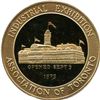 Image 2 : CH-EONS-187 CNE 100 Centennial Gold Plated Silver Medal.