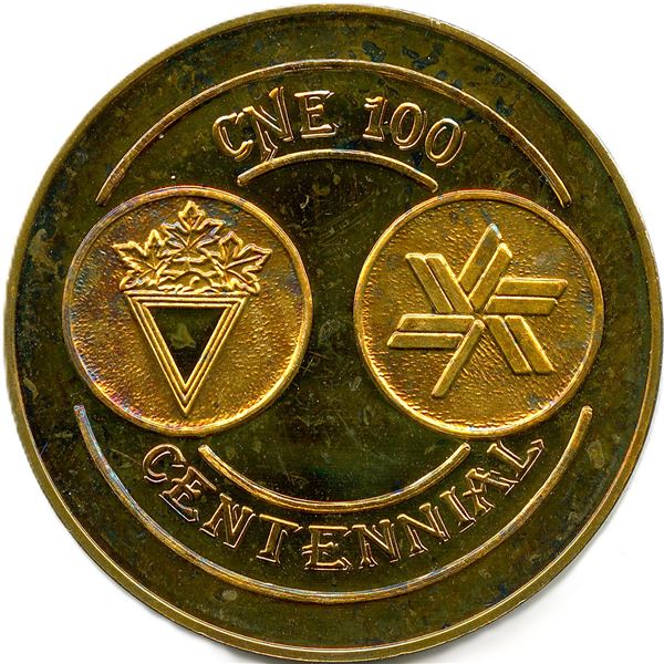 CH-EONS-187 CNE 100 Centennial Gold Plated Silver Medal.