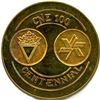 Image 1 : CH-EONS-187 CNE 100 Centennial Gold Plated Silver Medal.