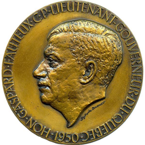 Lot of Two Lieutenant Governor of Quebec Medals.