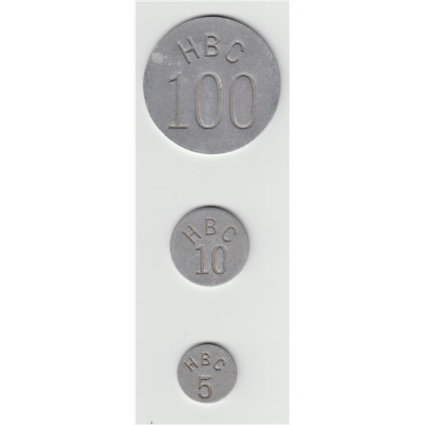 Hudson's Bay Company Eastern Arctic Token Set of 3