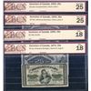 Image 1 : Dominion of Canada Shinplasters - Lot of 4