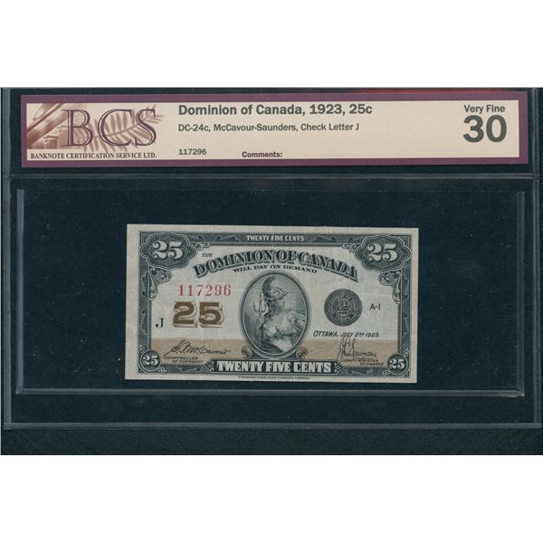 Dominon of Canada Twenty Five, 1923