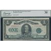 Image 1 : Dominion of Canada $1, 1923 - Error Cut