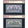 Image 1 : Bank of Canada $10 & $20, 1937