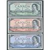 Image 1 : Bank of Canada $1-$5, 1954 Devil's Face Set
