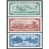 Image 2 : Bank of Canada $1-$5, 1954 Devil's Face Set