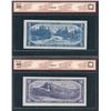 Image 2 : Bank of Canada $5 & $10, 1954 Devil's Face Pair