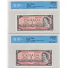 Image 1 : Bank of Canada $2, 1954 - Lot