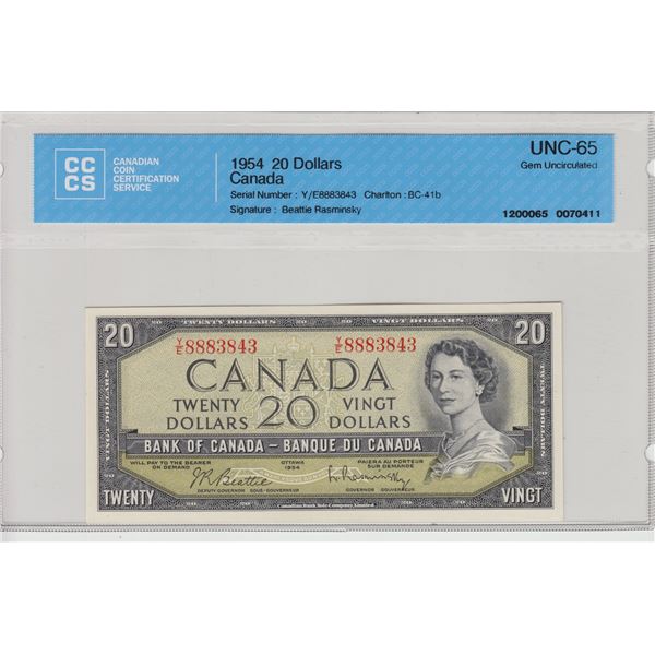 Bank of Canada $20, 1954