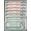 Image 1 : Bank of Canada 1954 - Lot of 15 Banknotes