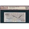 Image 1 : Bank of Canada $100, 1988 - Changeover