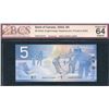 Image 1 : Bank of Canada $5, 2002 - Replacement