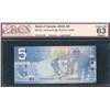 Image 1 : Bank of Canada $5, 2006 - Radar
